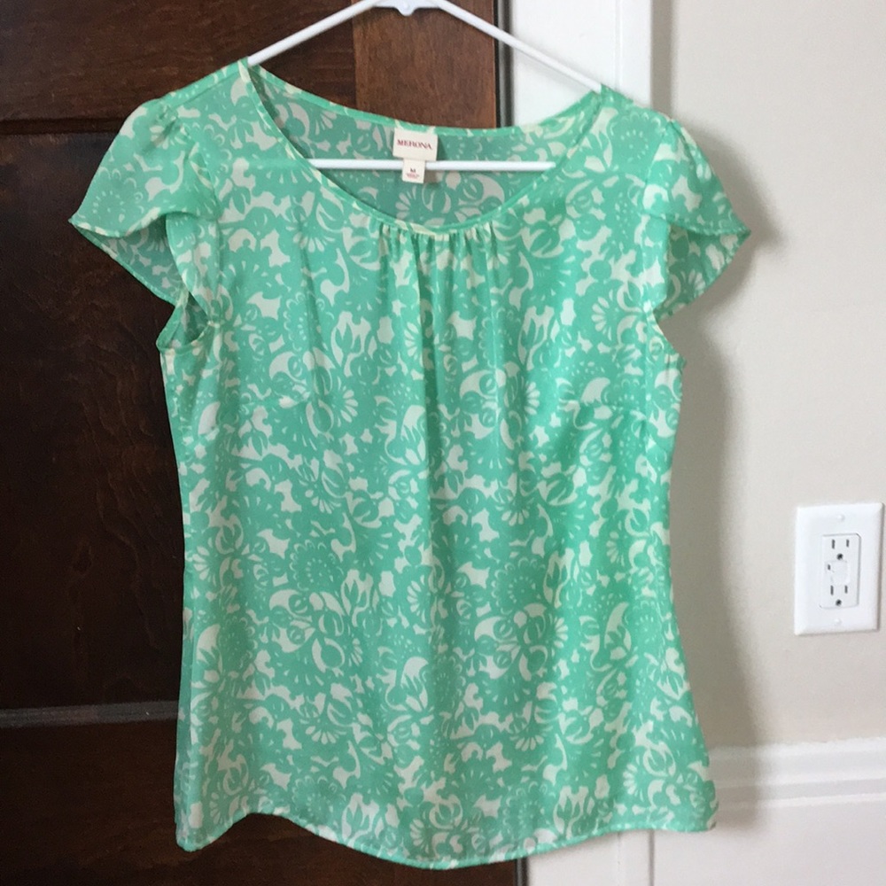 Merona Silk Top - Size M